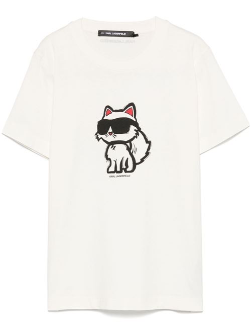 T-shirt donna con stampa Karl Lagerfeld | A1W17128JJ409